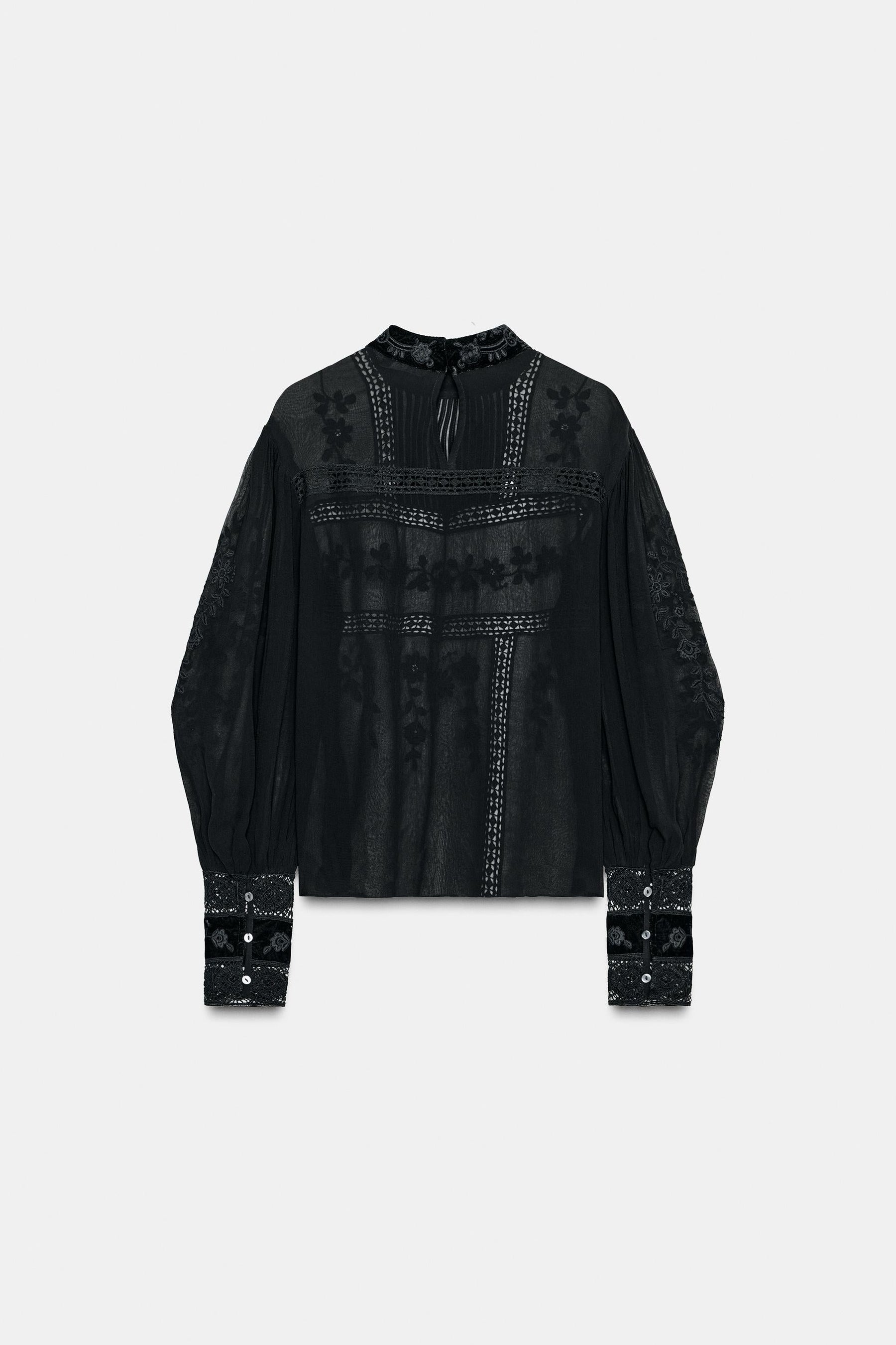 Velvet Lace Blouse