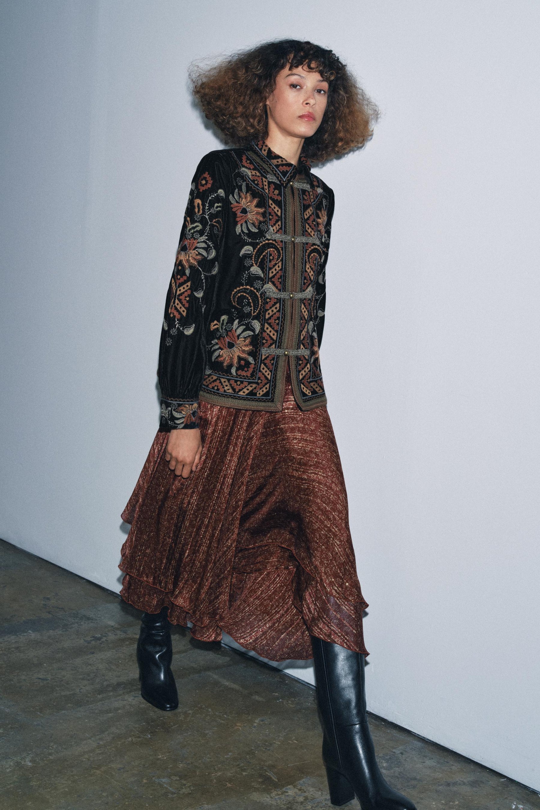 Printed Long Skirt