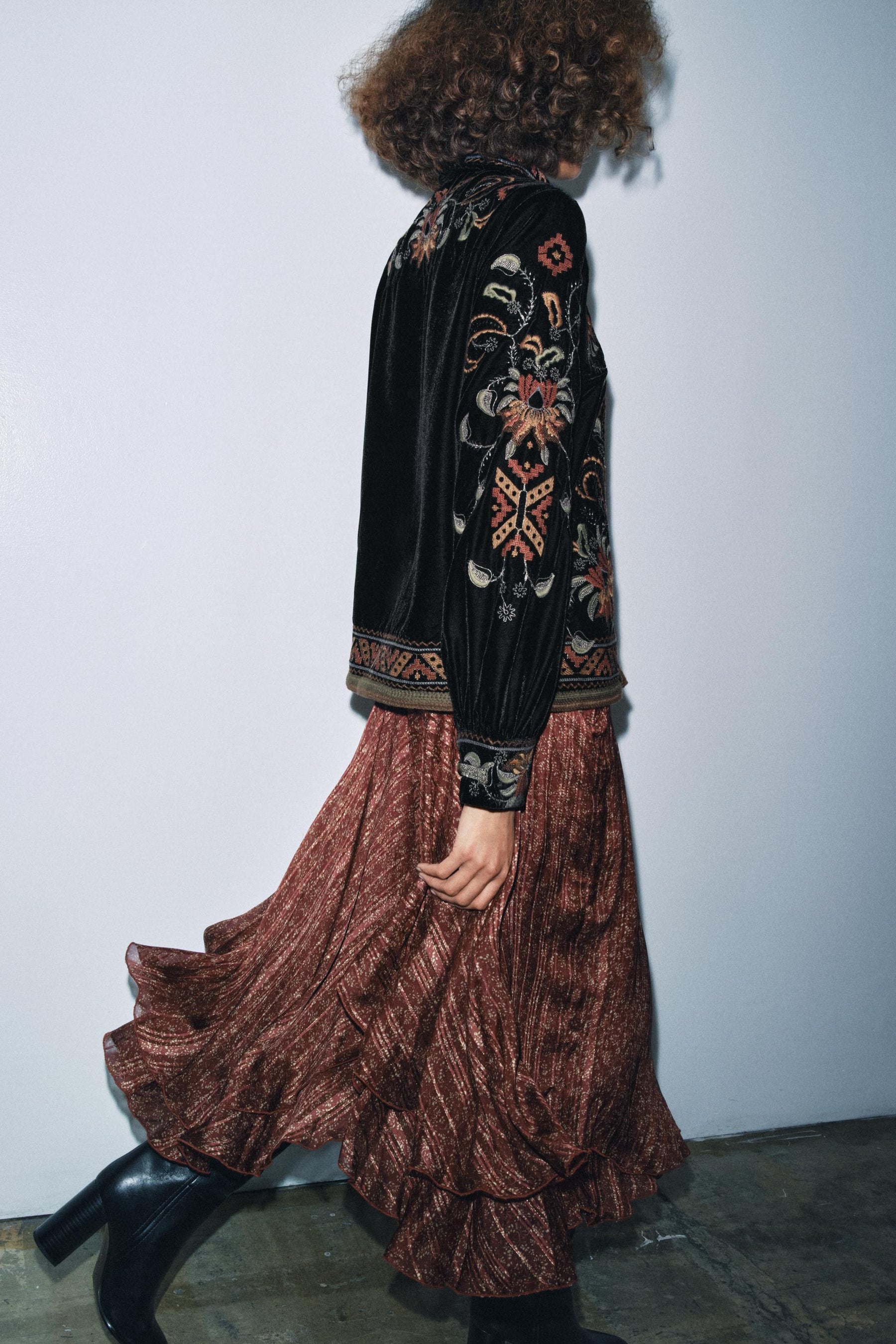 Printed Long Skirt