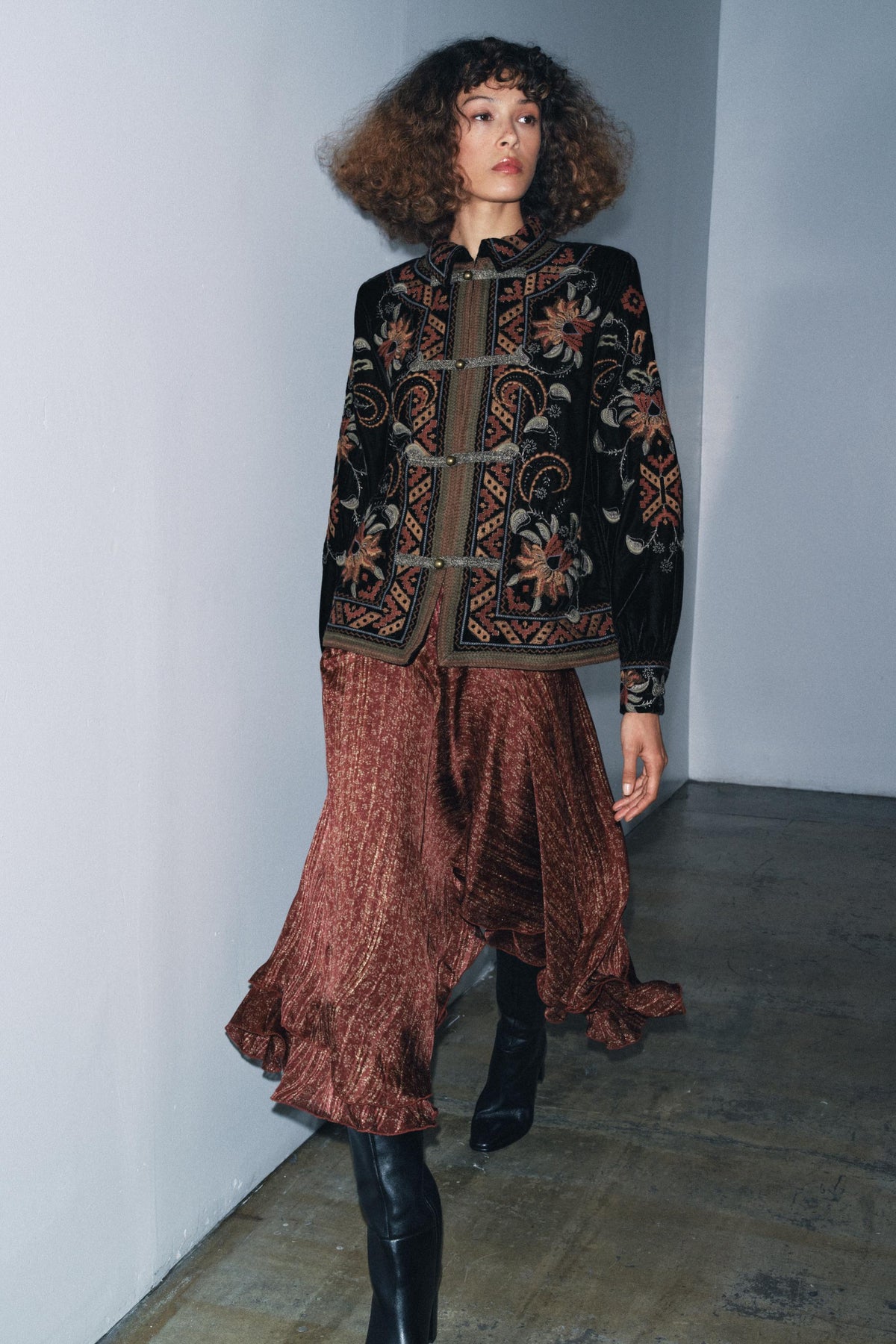 Printed Long Skirt