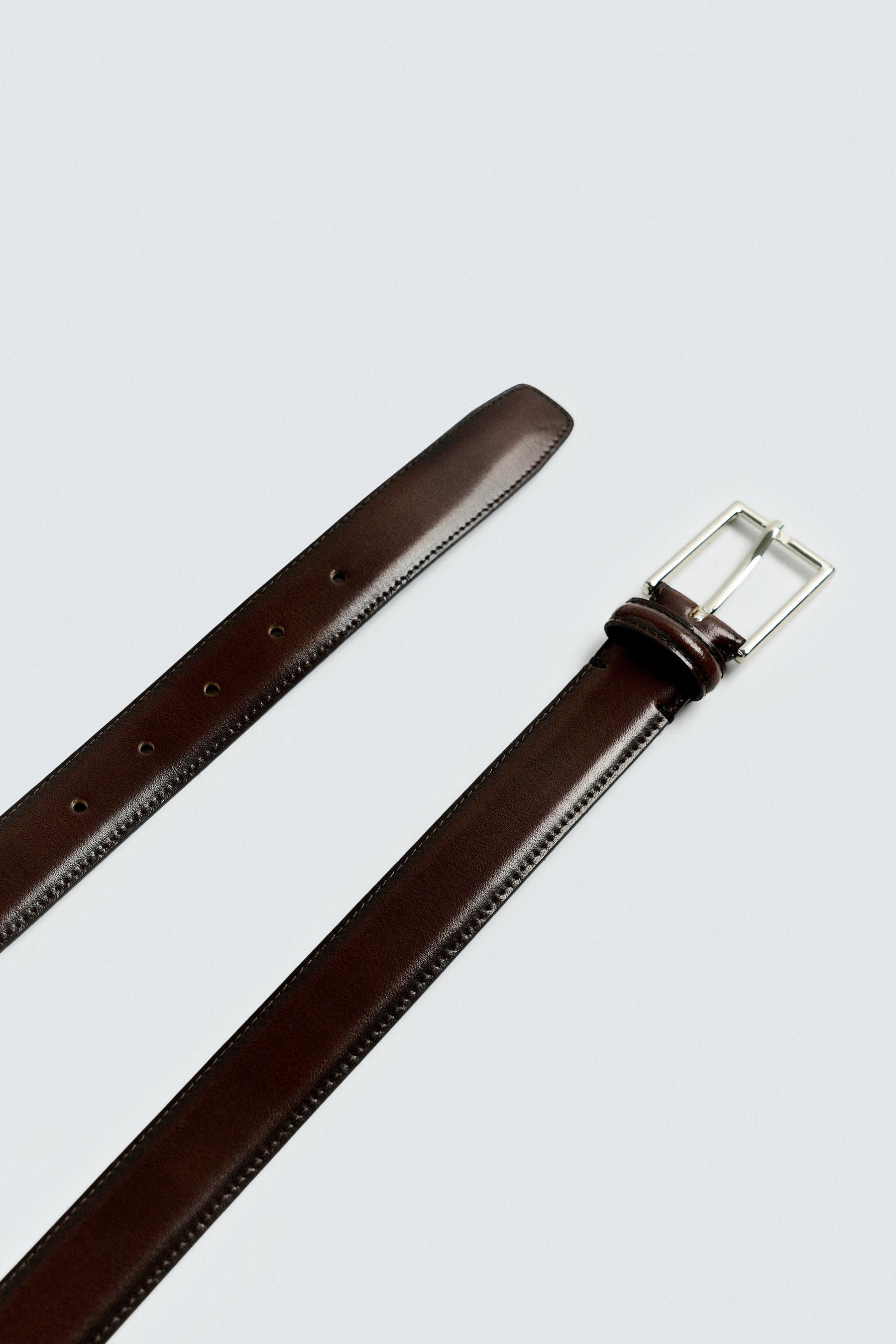 LEATHER TOPSTITCH BELT - Image 4