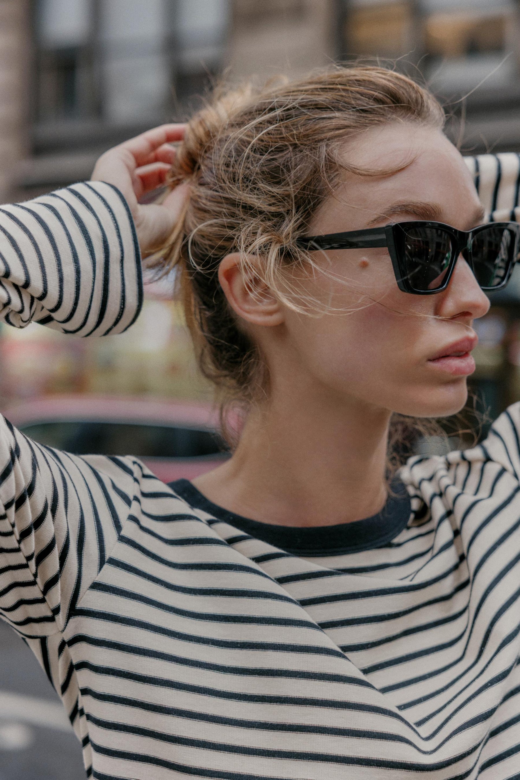 STRIPED LONG-SLEEVE SHIRT