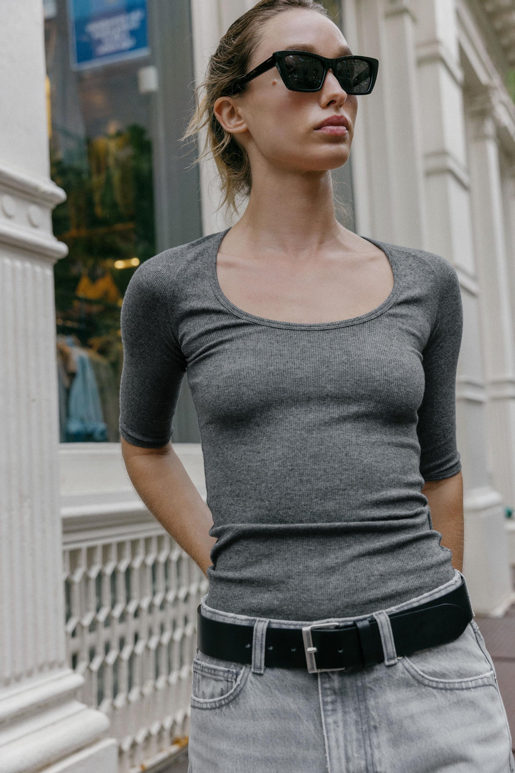 Rib Raglan T-Shirt