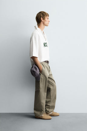 EMBROIDERED BOXY FIT POLO SHIRT - Image 4