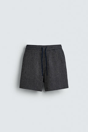 JACQUARD TEXTURED BERMUDA SHORTS - Image 7