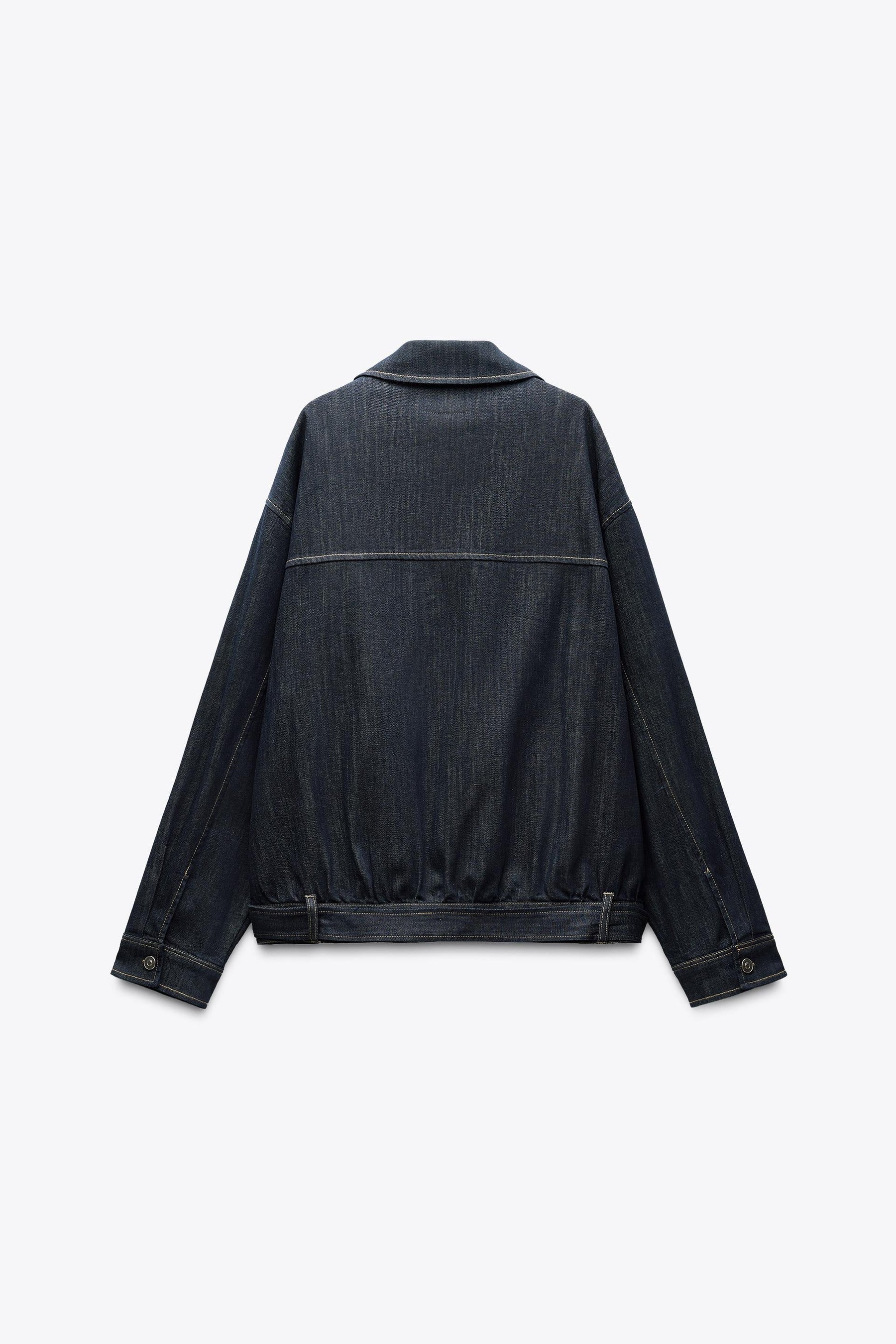 TRF DENIM JACKET WITH BELT - Image 6