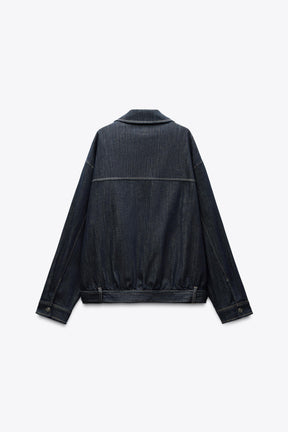 TRF DENIM JACKET WITH BELT - Image 6