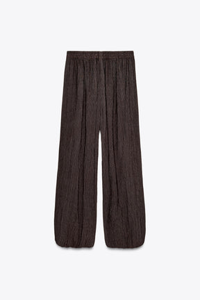 Textured Balloon Trousers