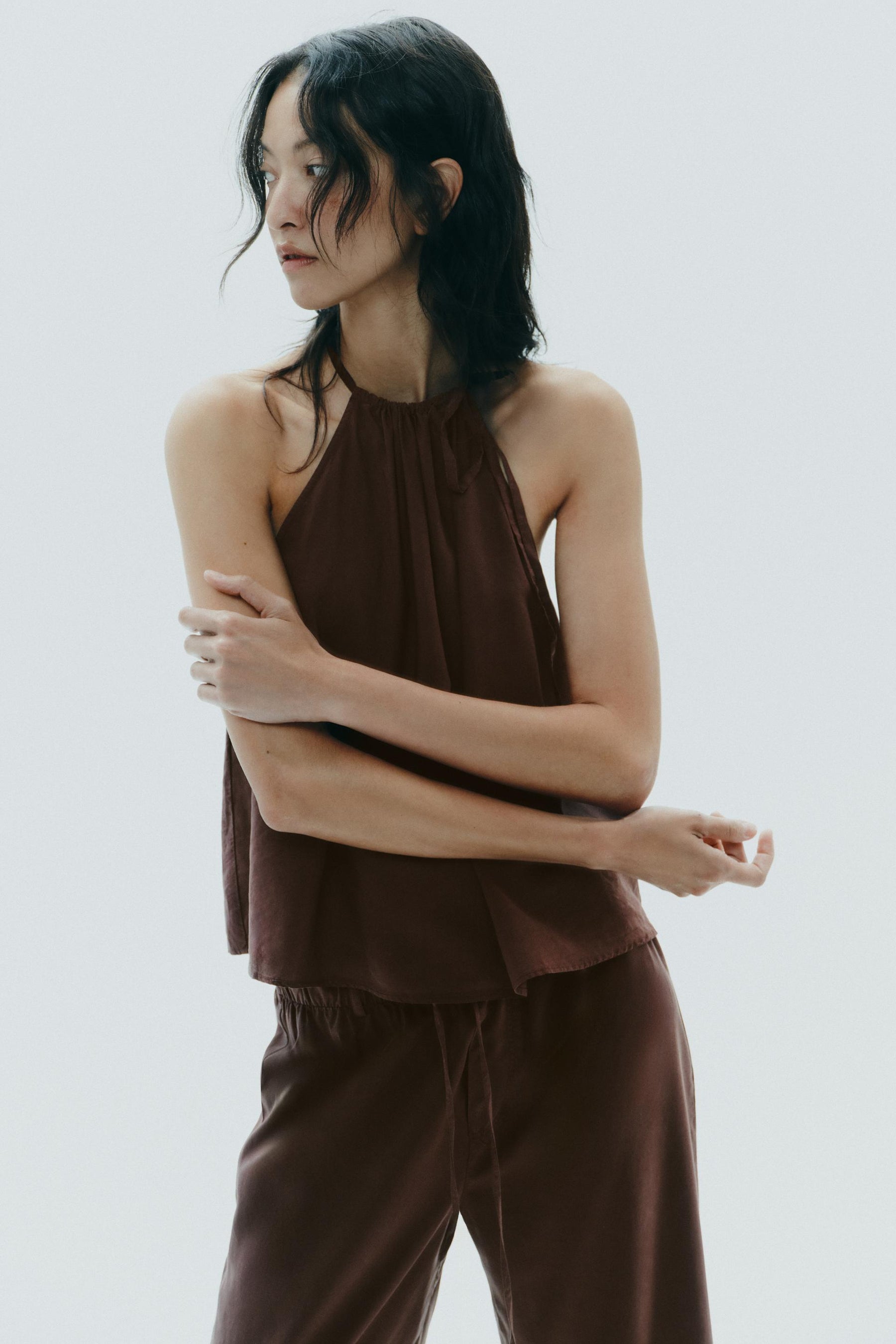 HALTER FLOWING TOP