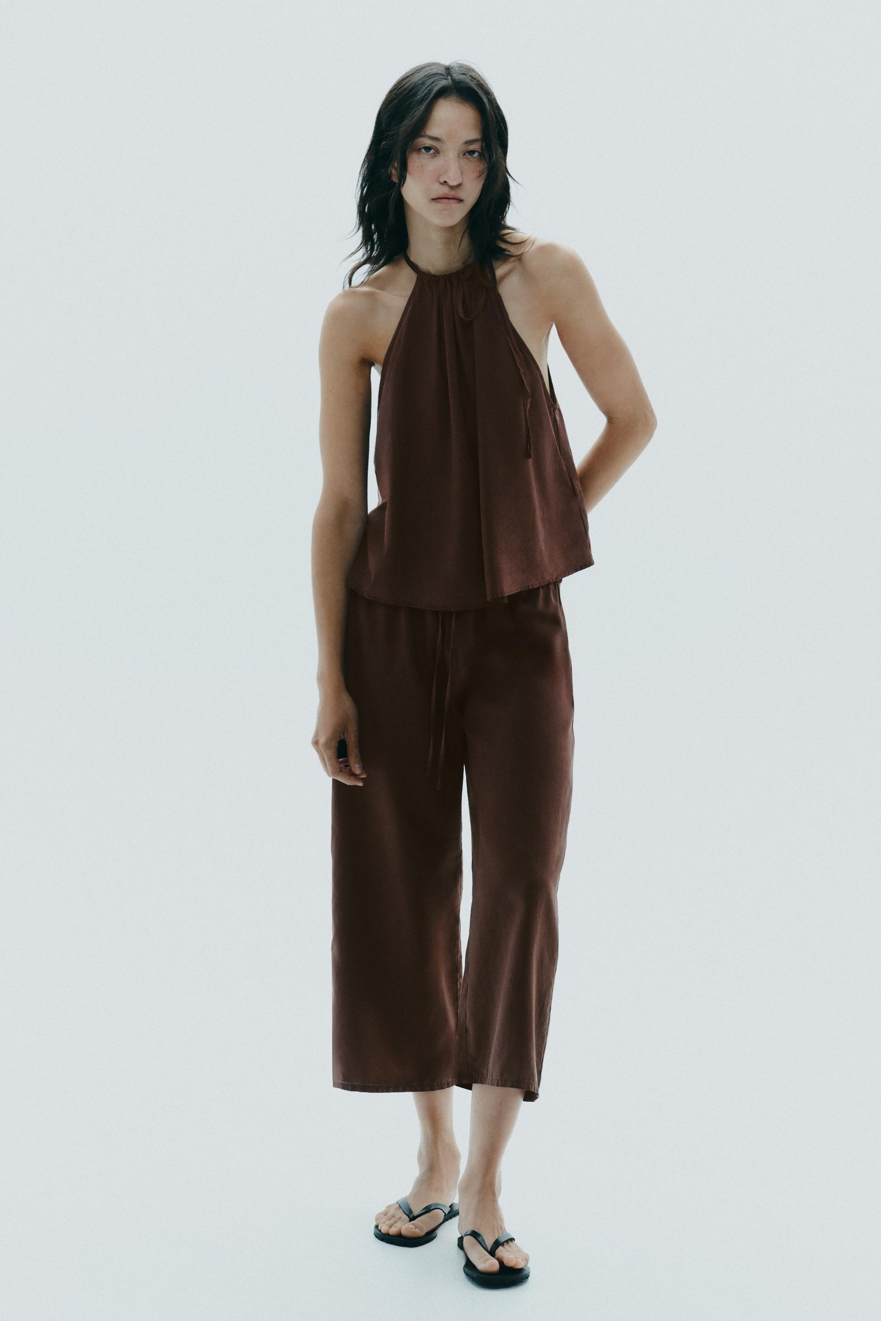 HALTER FLOWING TOP