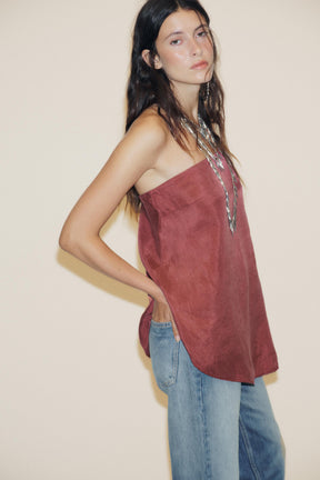 Asymmetrisches Bandeau-Top