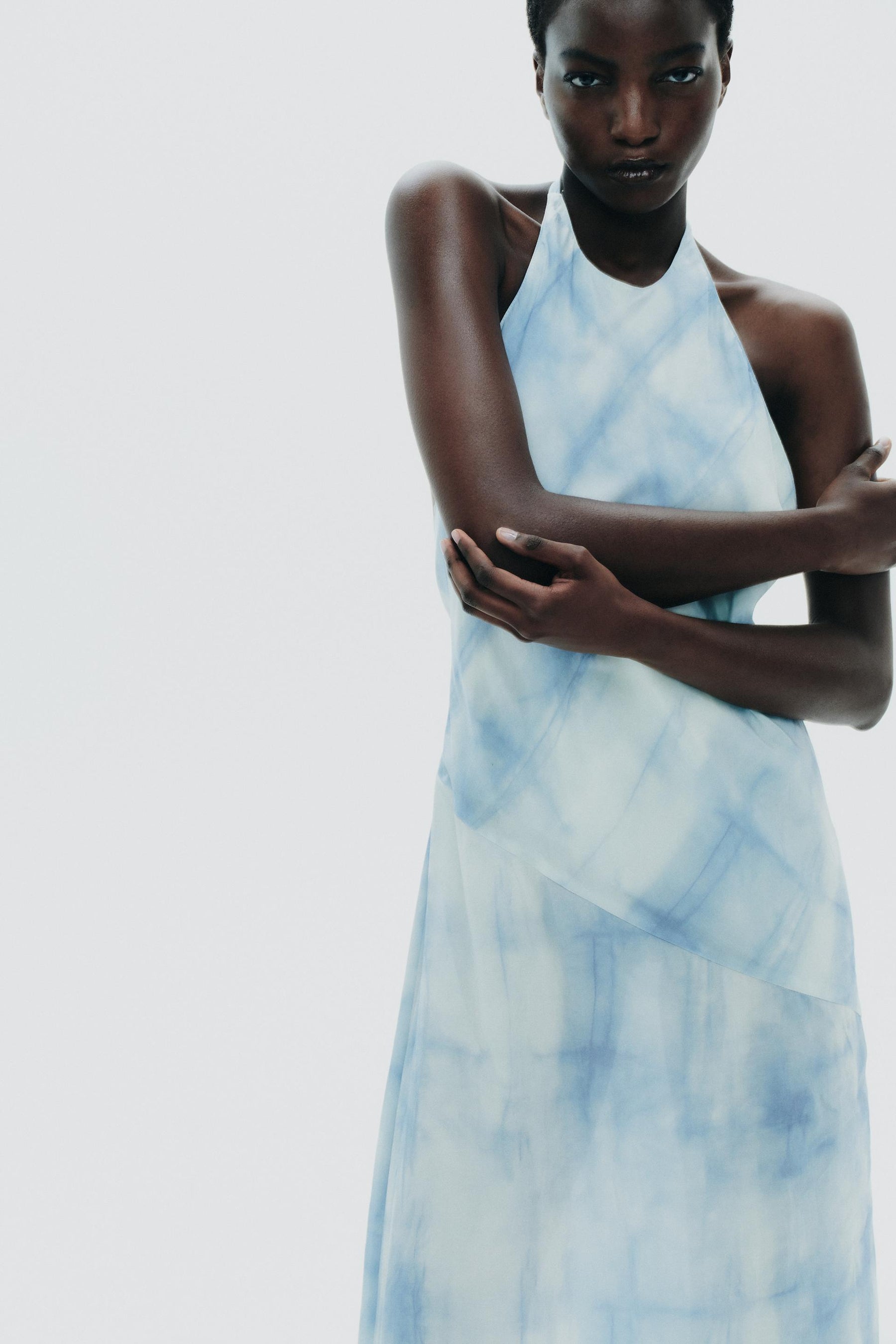 Tie-Dye Halter Dress