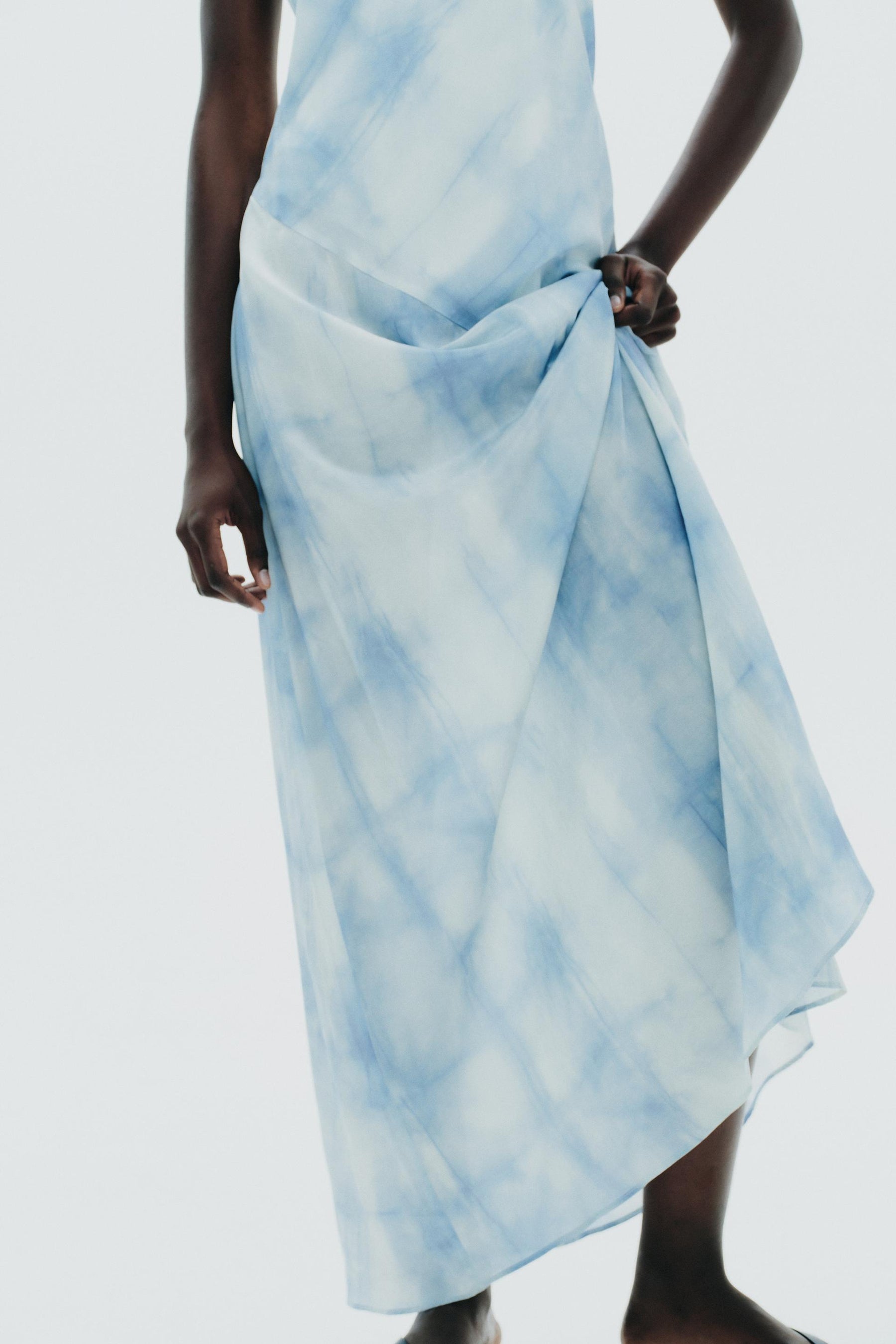 Tie-Dye Halter Dress