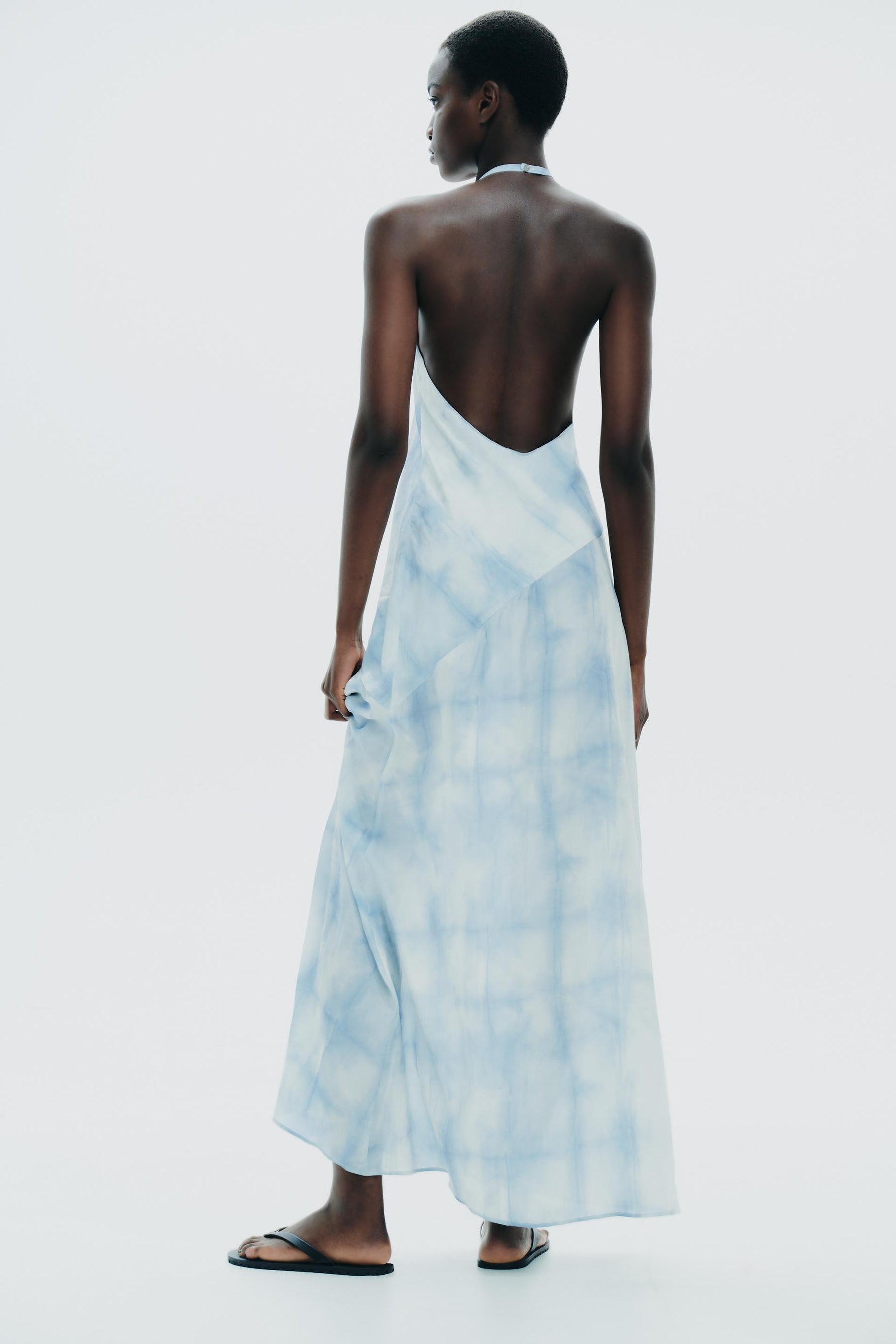Tie-Dye Halter Dress