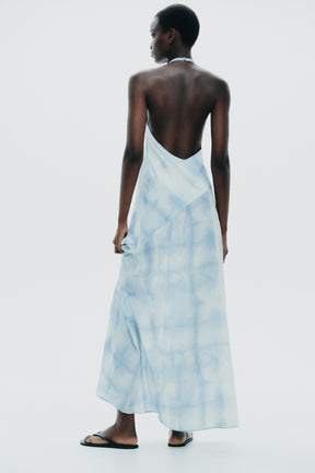 Tie-Dye Halter Dress