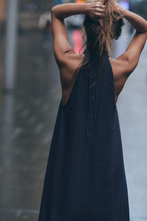 TRF HALTER DENIM DRESS - Image 5