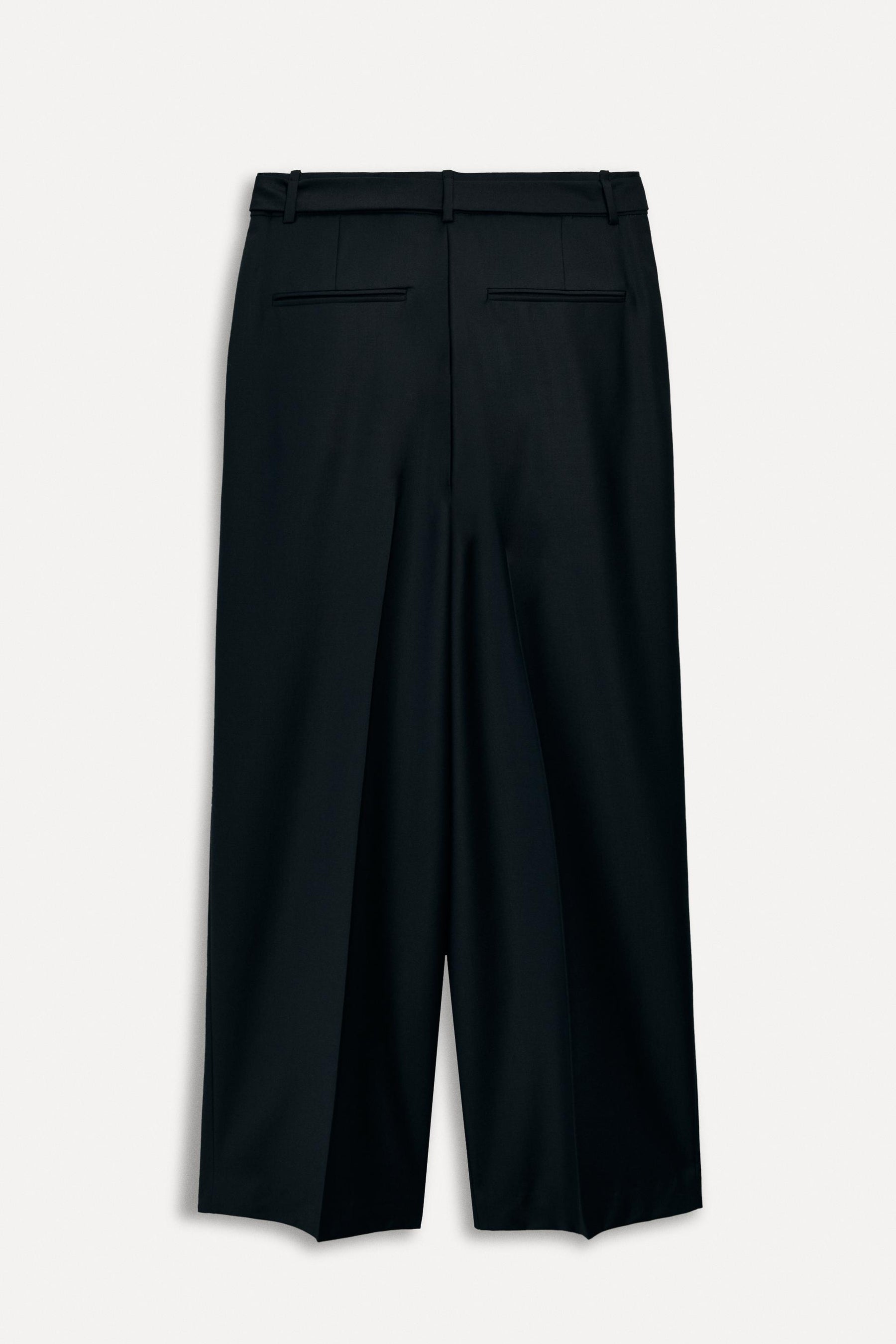 Wool-Blend Trousers with Belt