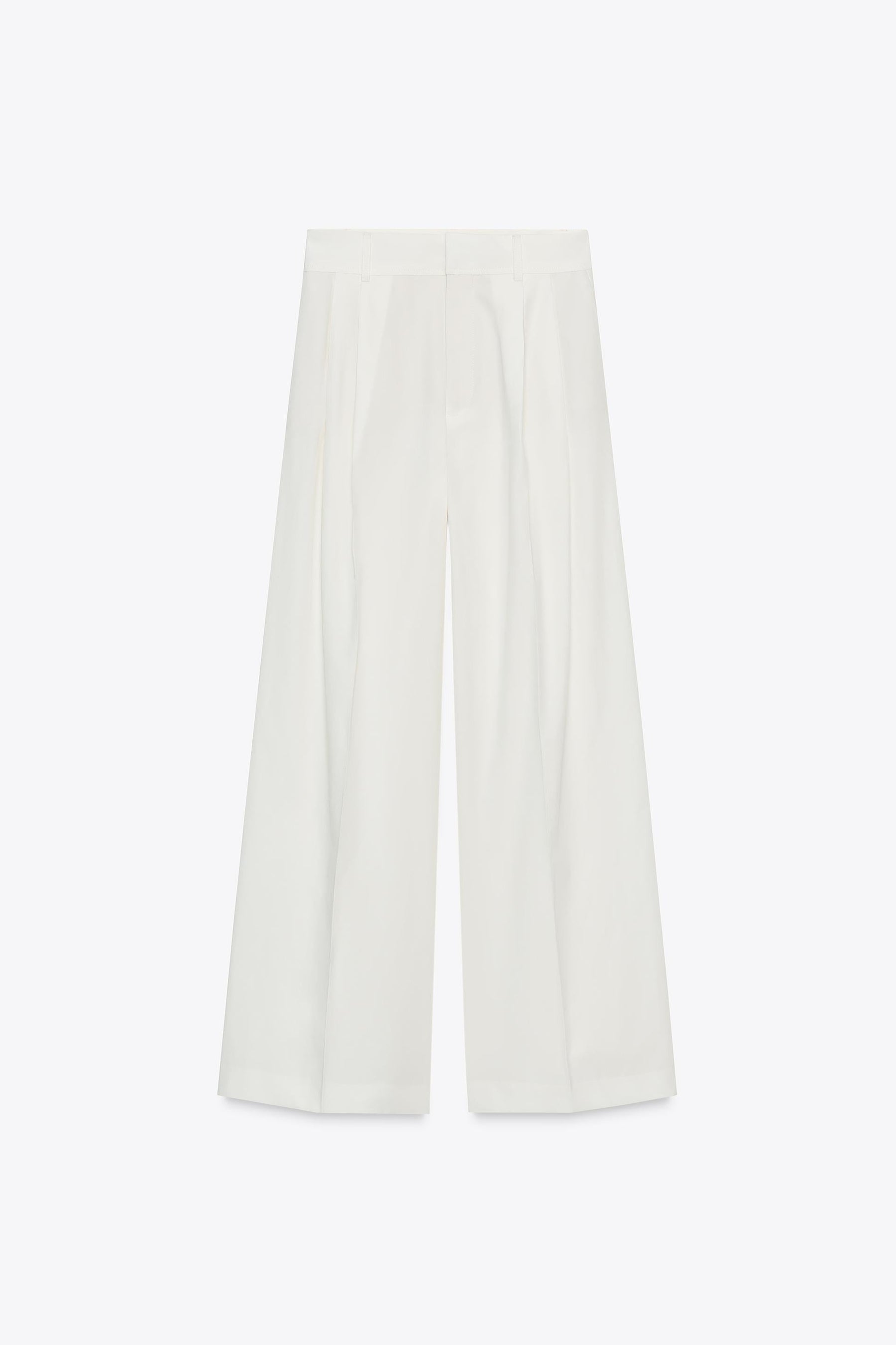 PLEATED TROUSERS WITH FLAPS