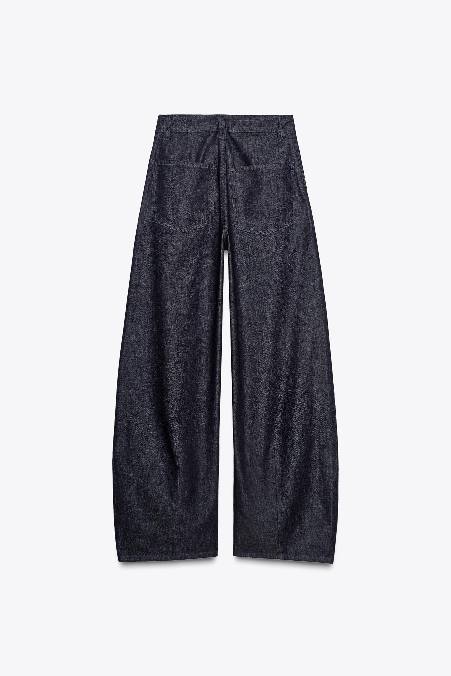 DENIM TROUSERS WITH DARTS