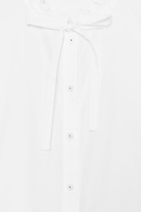 Peplum Poplin Bow Shirt