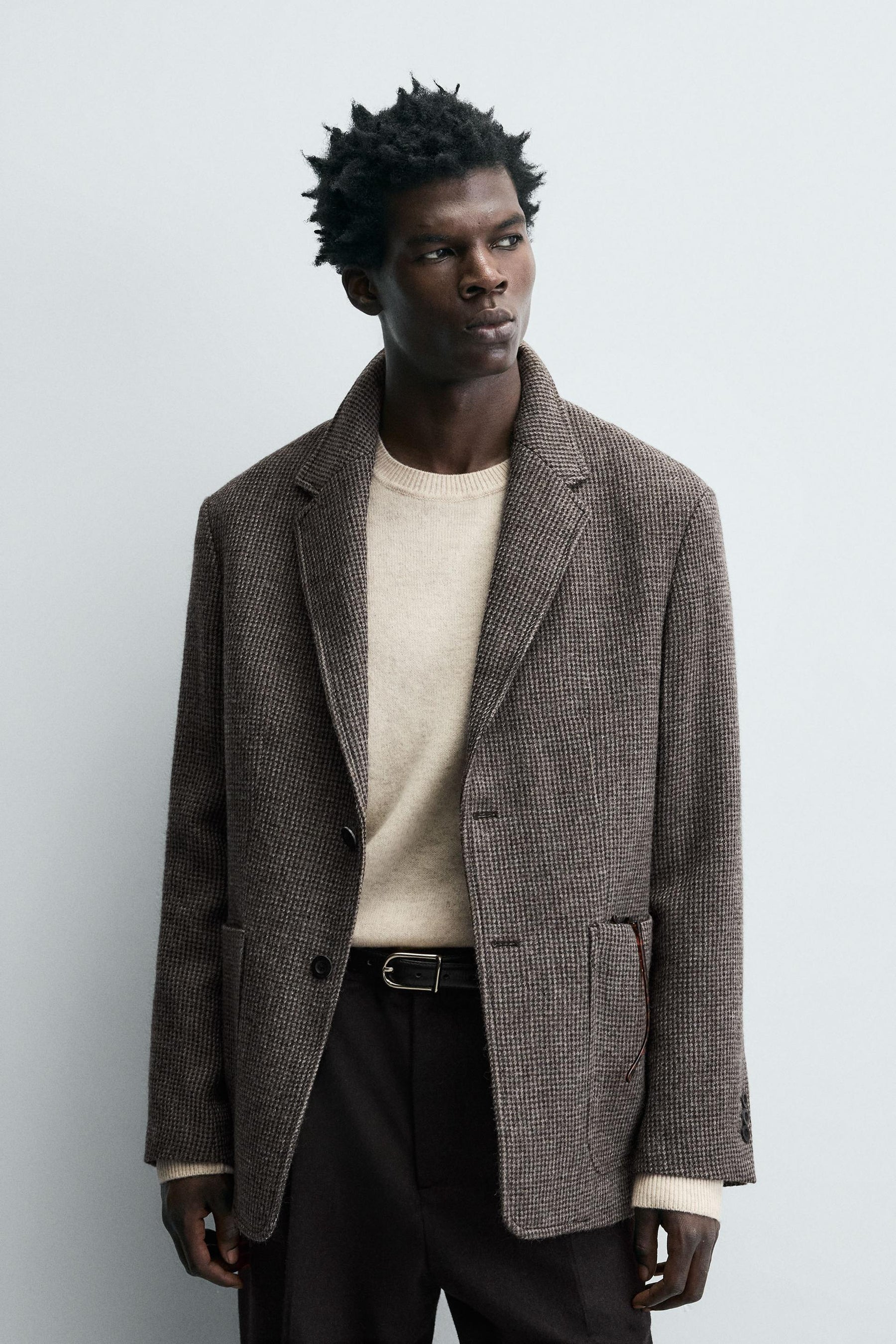 LIMITED EDITION WOOL TEXTURED BLAZER - Image 2