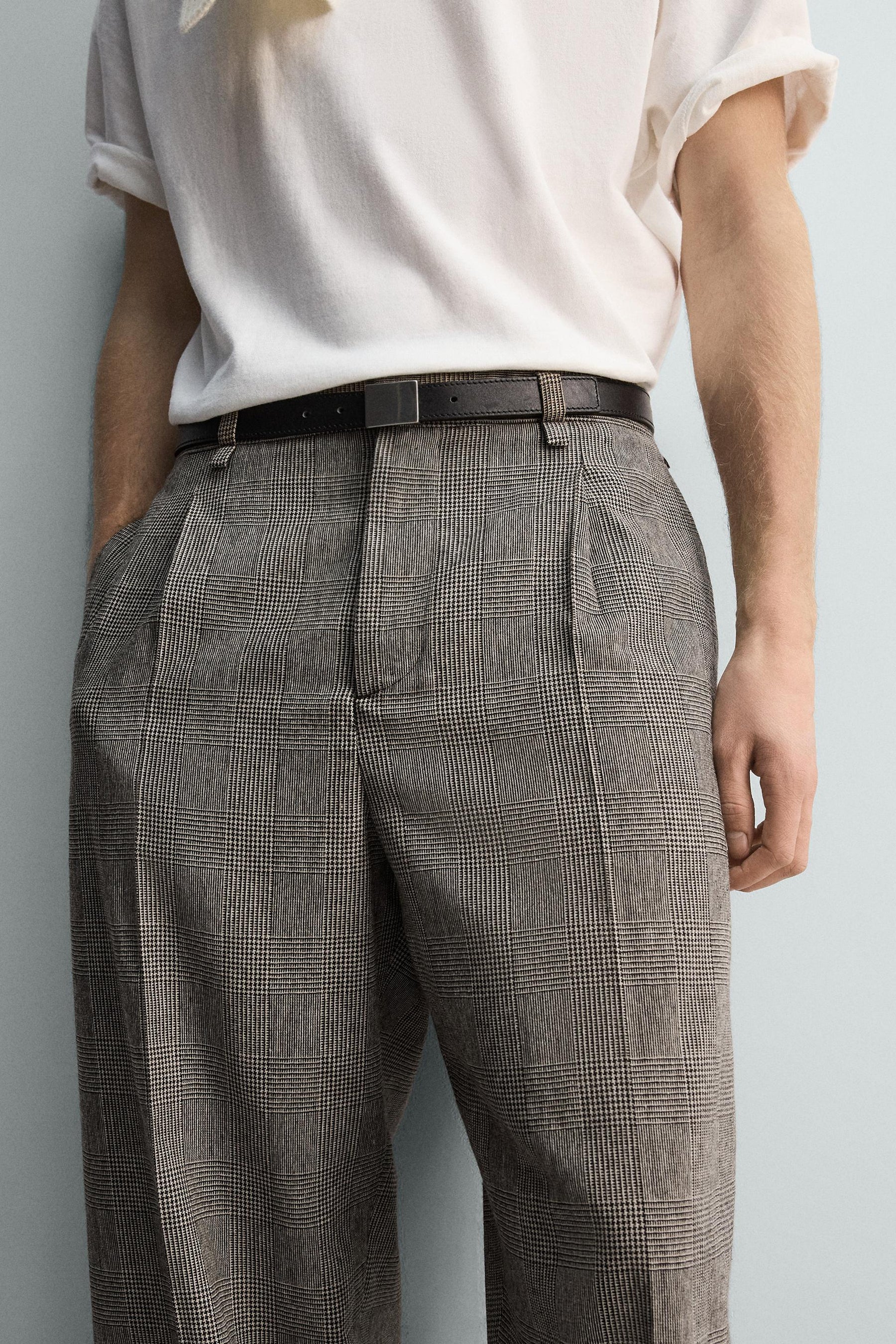 Plaid Relaxed Trousers