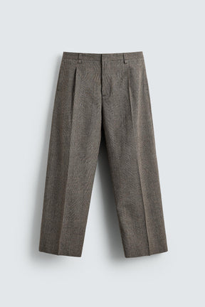 Plaid Relaxed Trousers