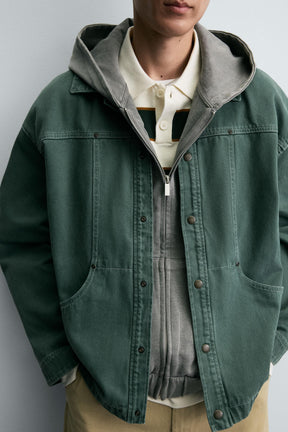 WASHED STRUCTURED OVERSHIRT - Image 6