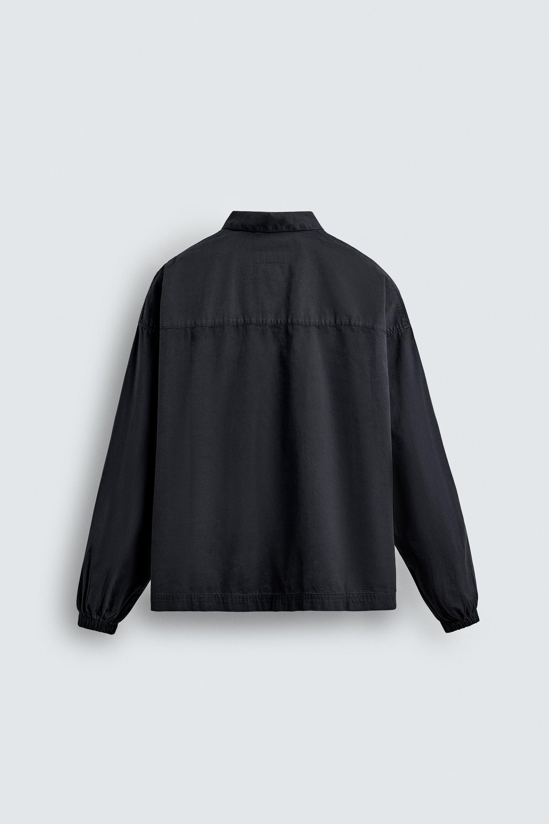 DENIM ZIP-UP POLO SHIRT - Image 8