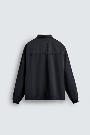 DENIM ZIP-UP POLO SHIRT - Image 8