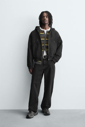 QUILTED HOODED JACKET - Image 1