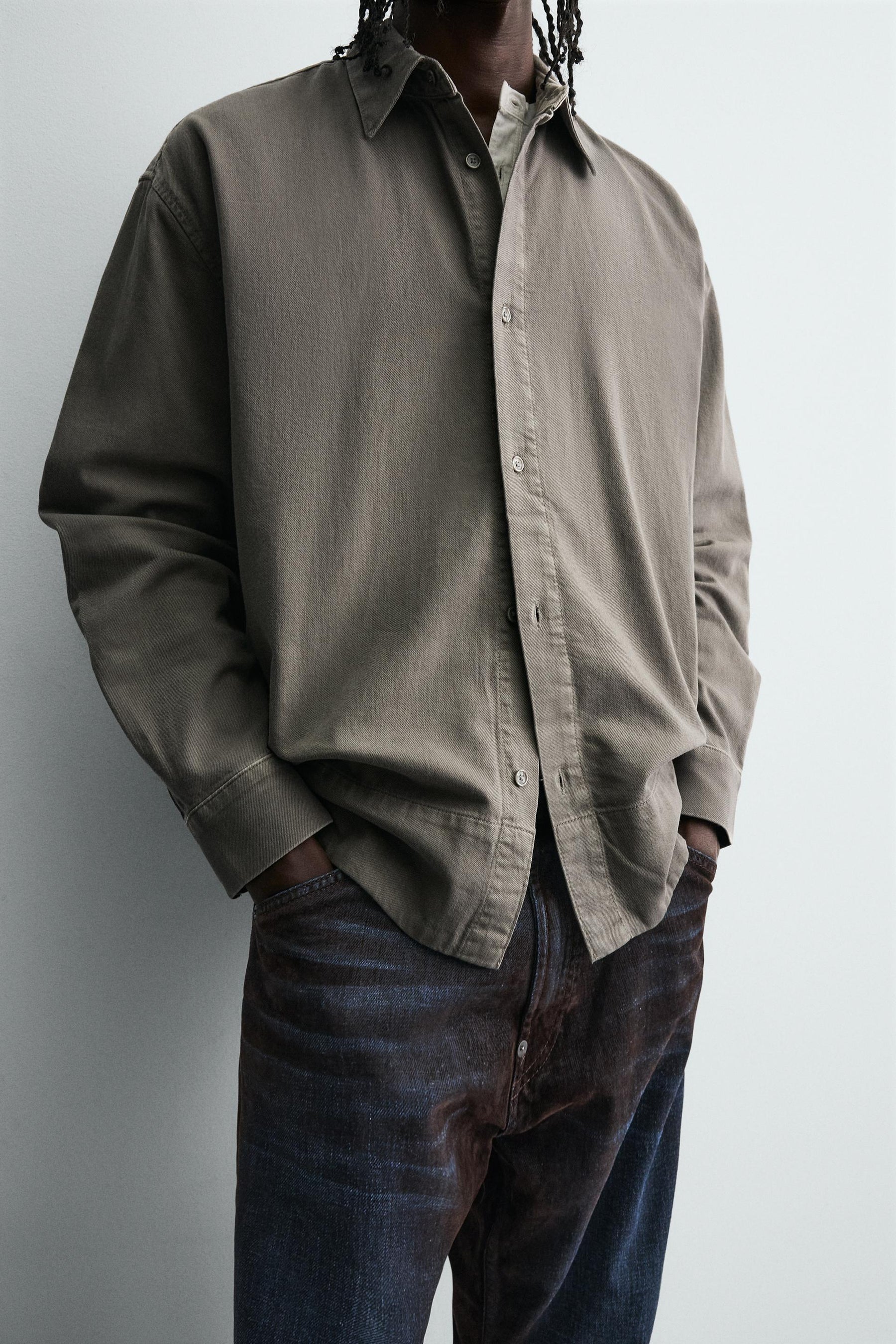 WASHED DENIM SHIRT - Image 5