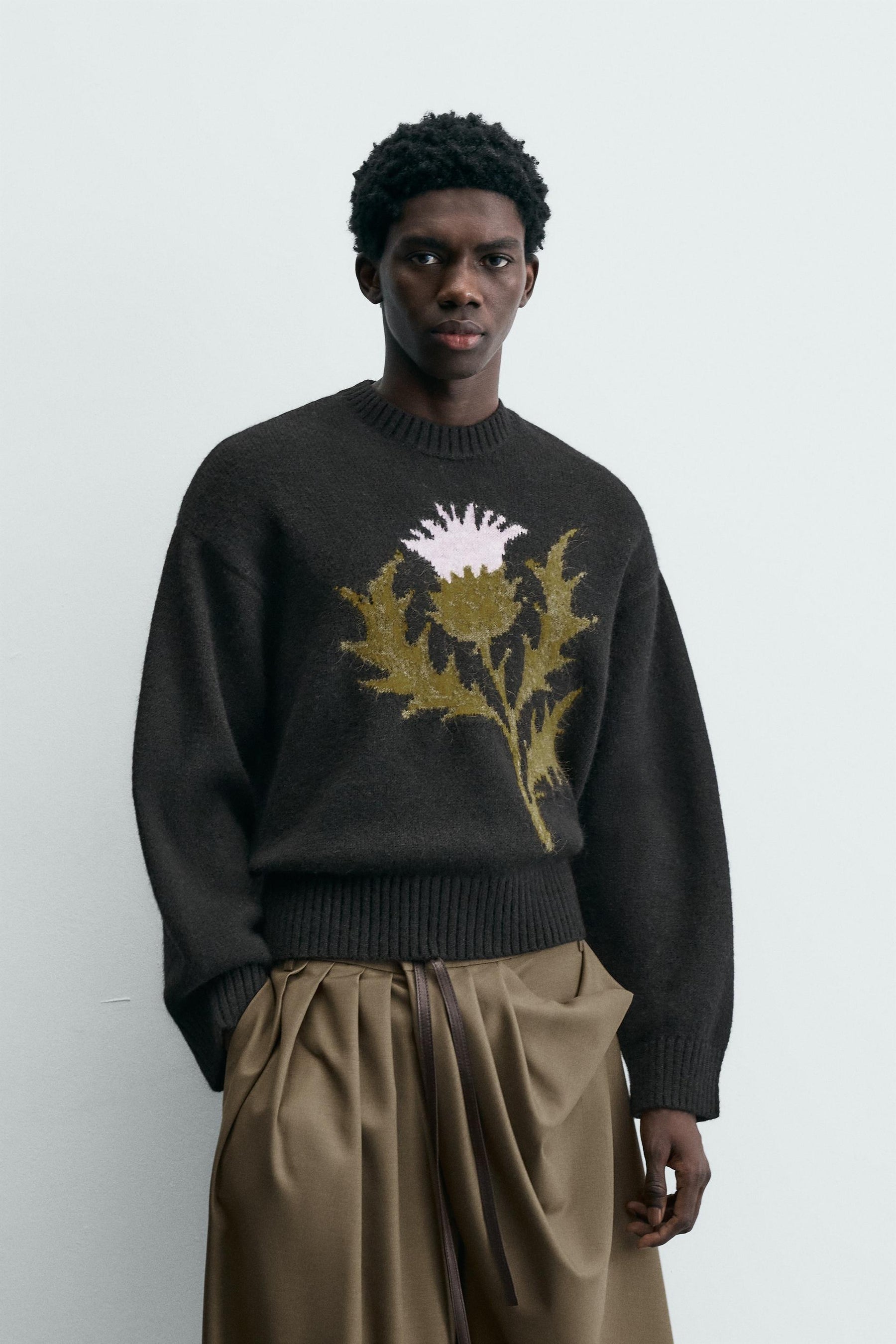Jacquard-Strickjacke
