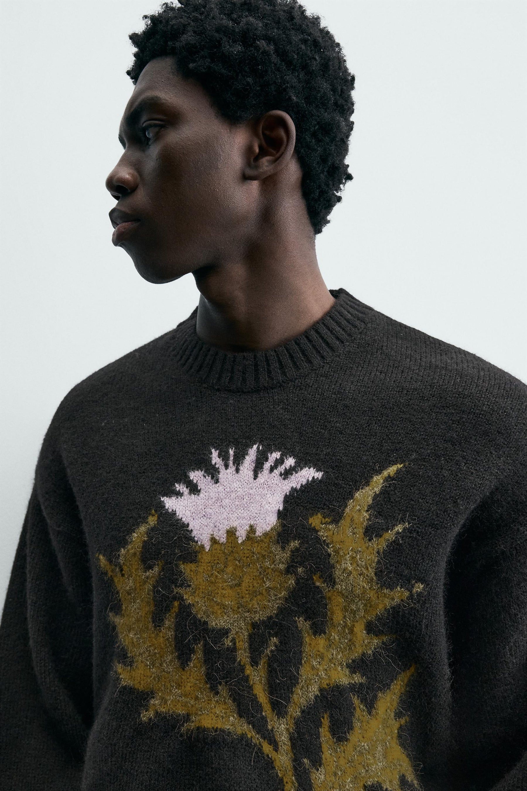 Jacquard-Strickjacke