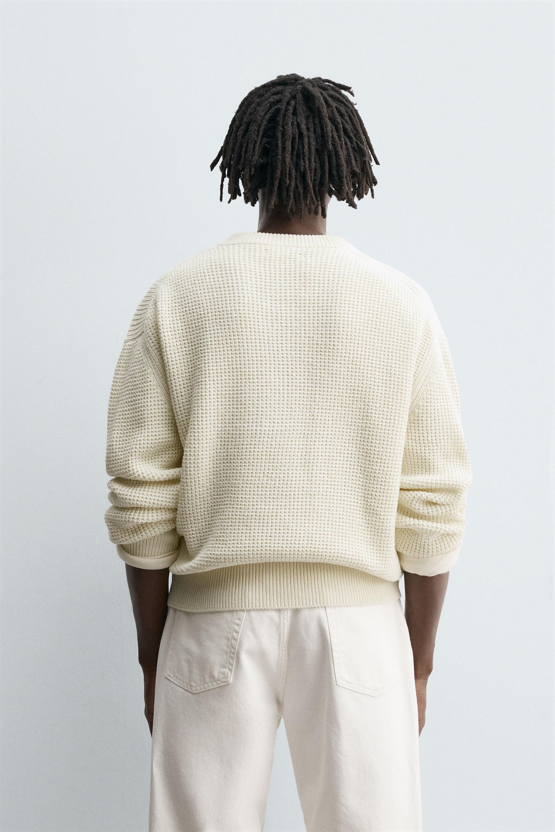 RELAXED FIT HENLEY JUMPER - Image 3