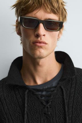 Polo-Shirt aus Cordstrick