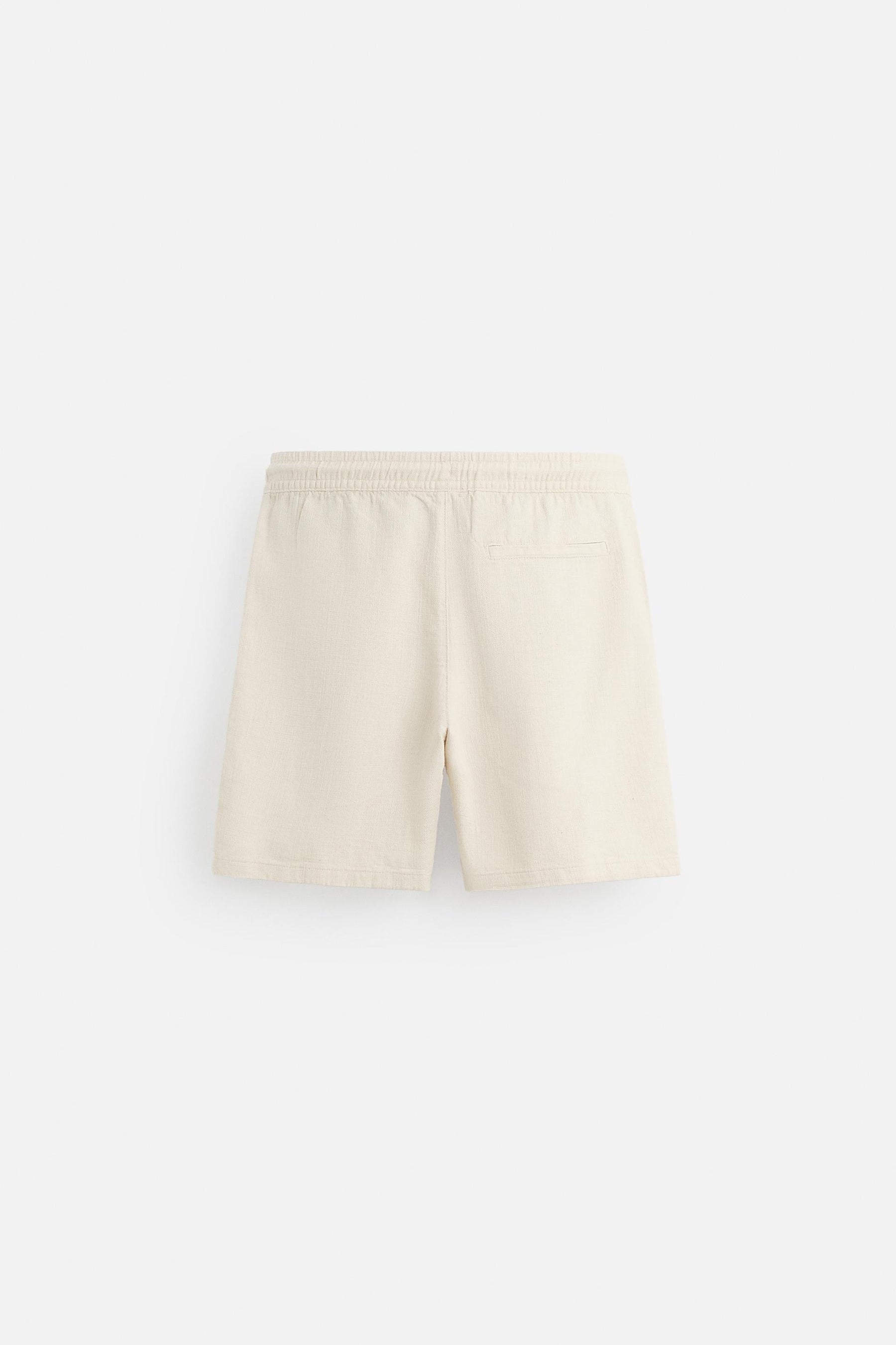 TEXTURED REGULAR FIT BERMUDA SHORTS - Image 7