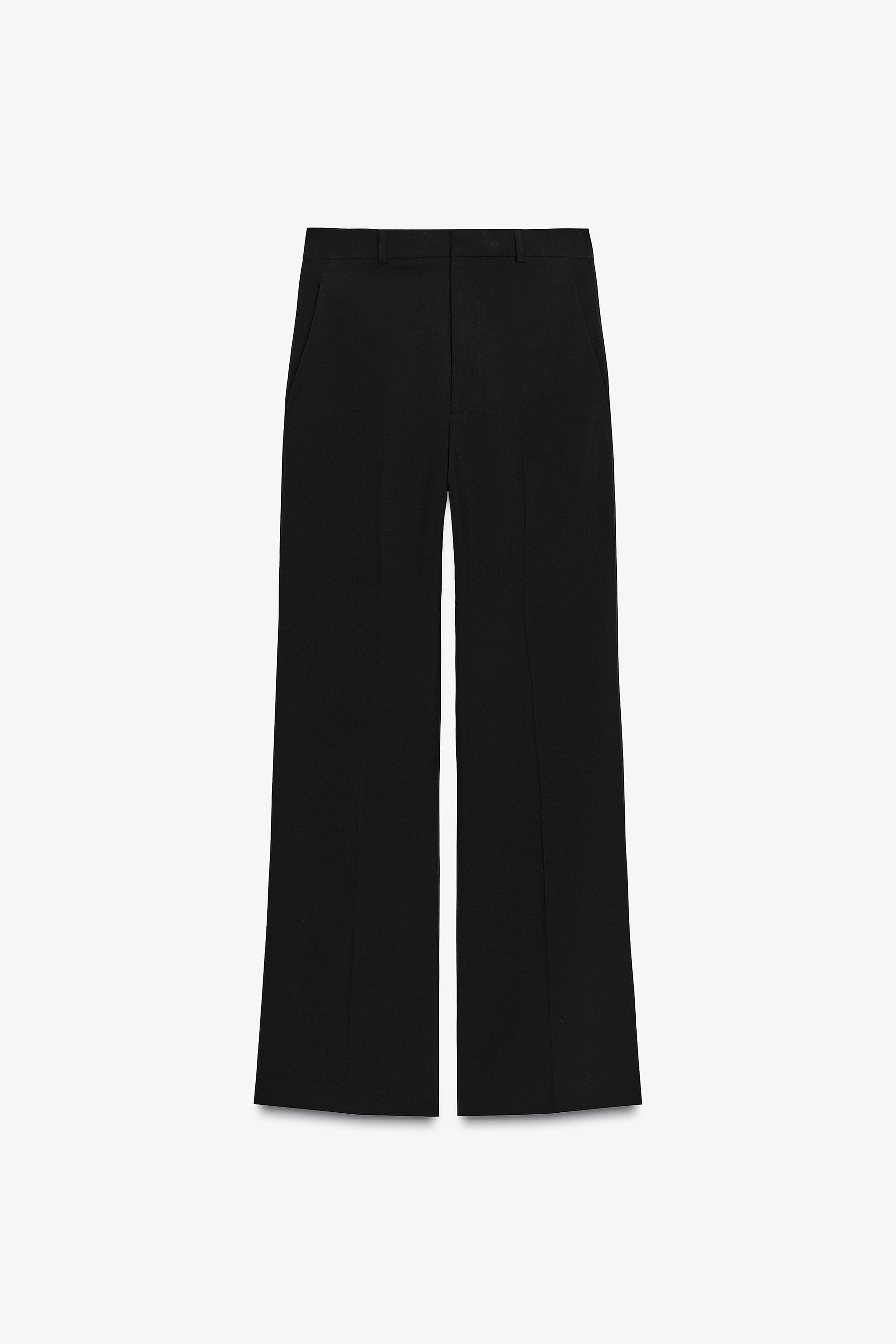 High-Waist Straight Trousers