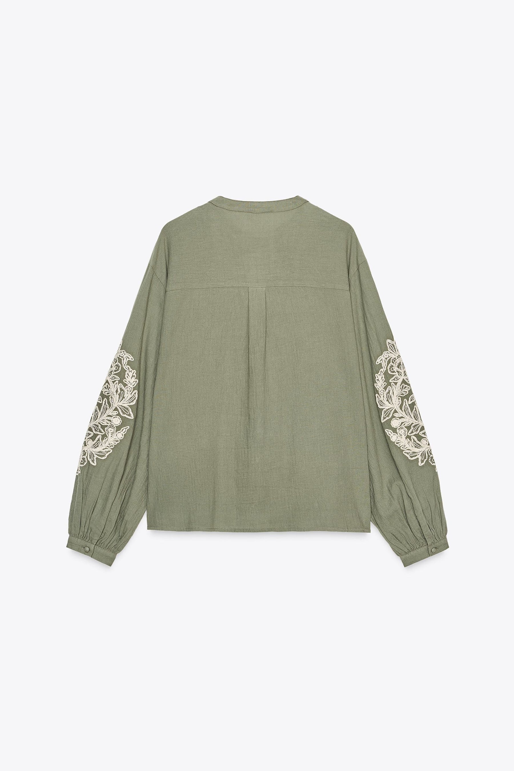 EMBROIDERED COTTON BLOUSE
