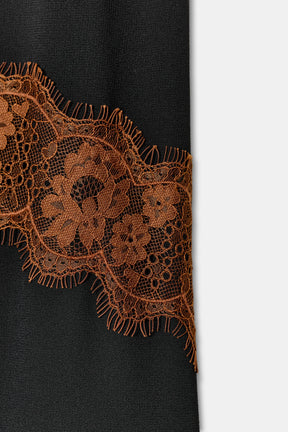 LACE TRIM SHORT DRESS - Image 8