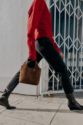 Mom-Jeans mit hohem Bund