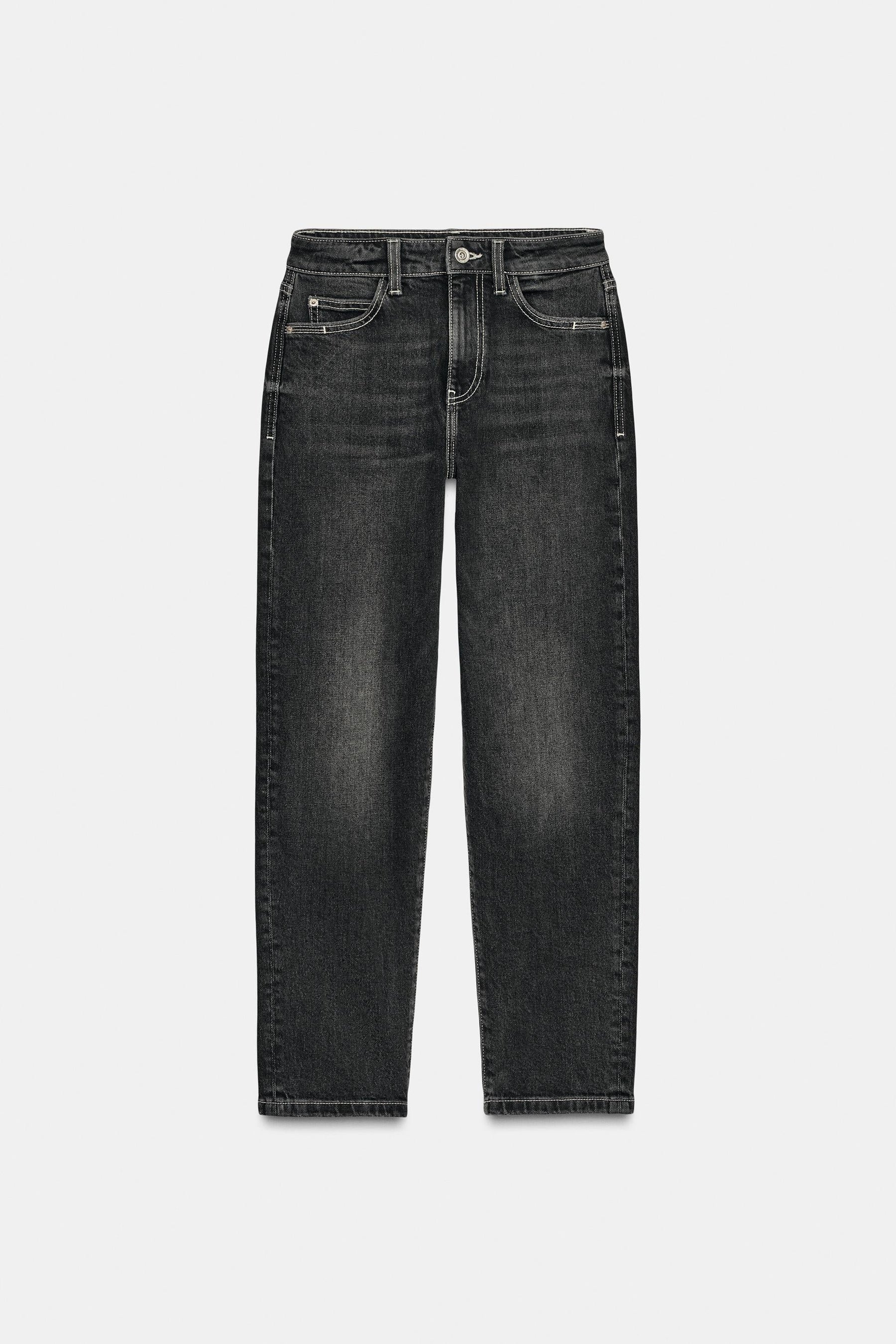 Mom-Jeans mit hohem Bund