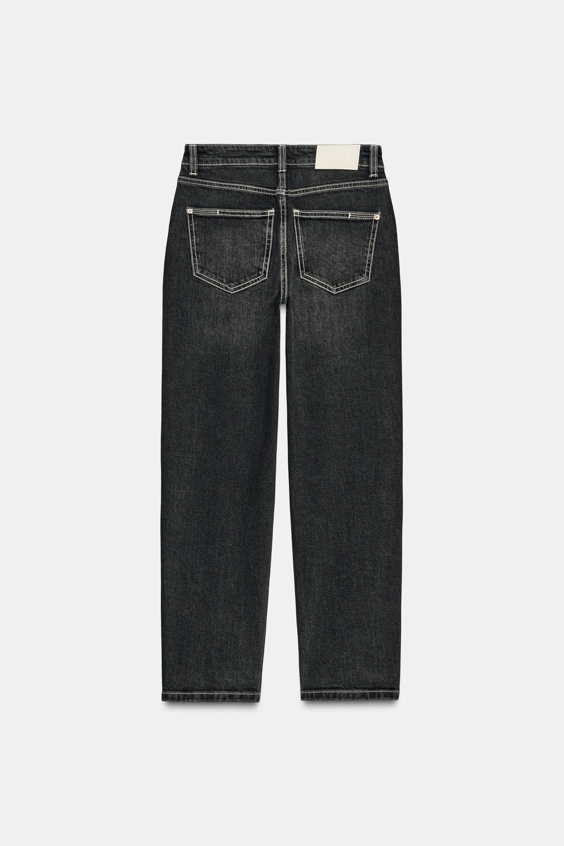 Mom-Jeans mit hohem Bund