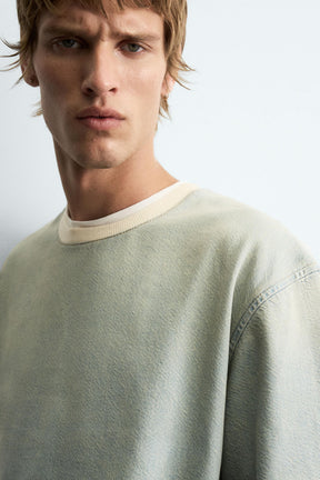 WASHED DENIM T-SHIRT - Image 6