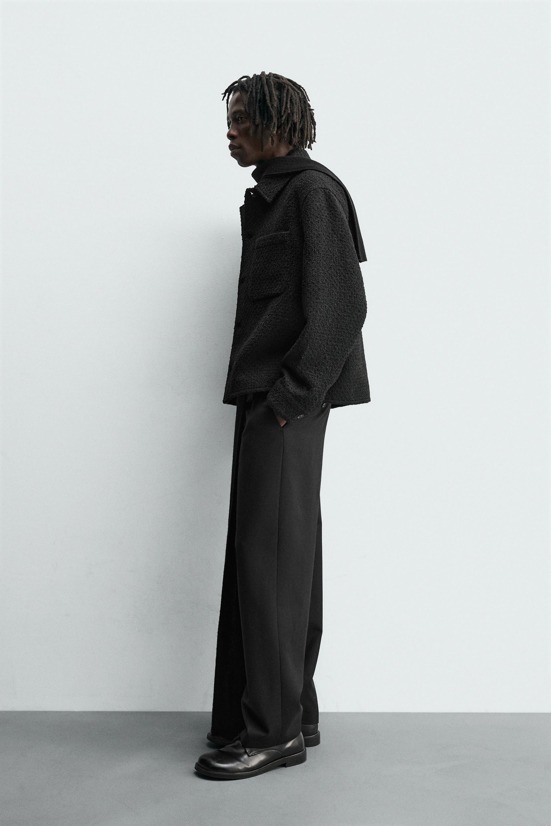 TEXTURED OVERSHIRT WITH POCKETS - Image 4