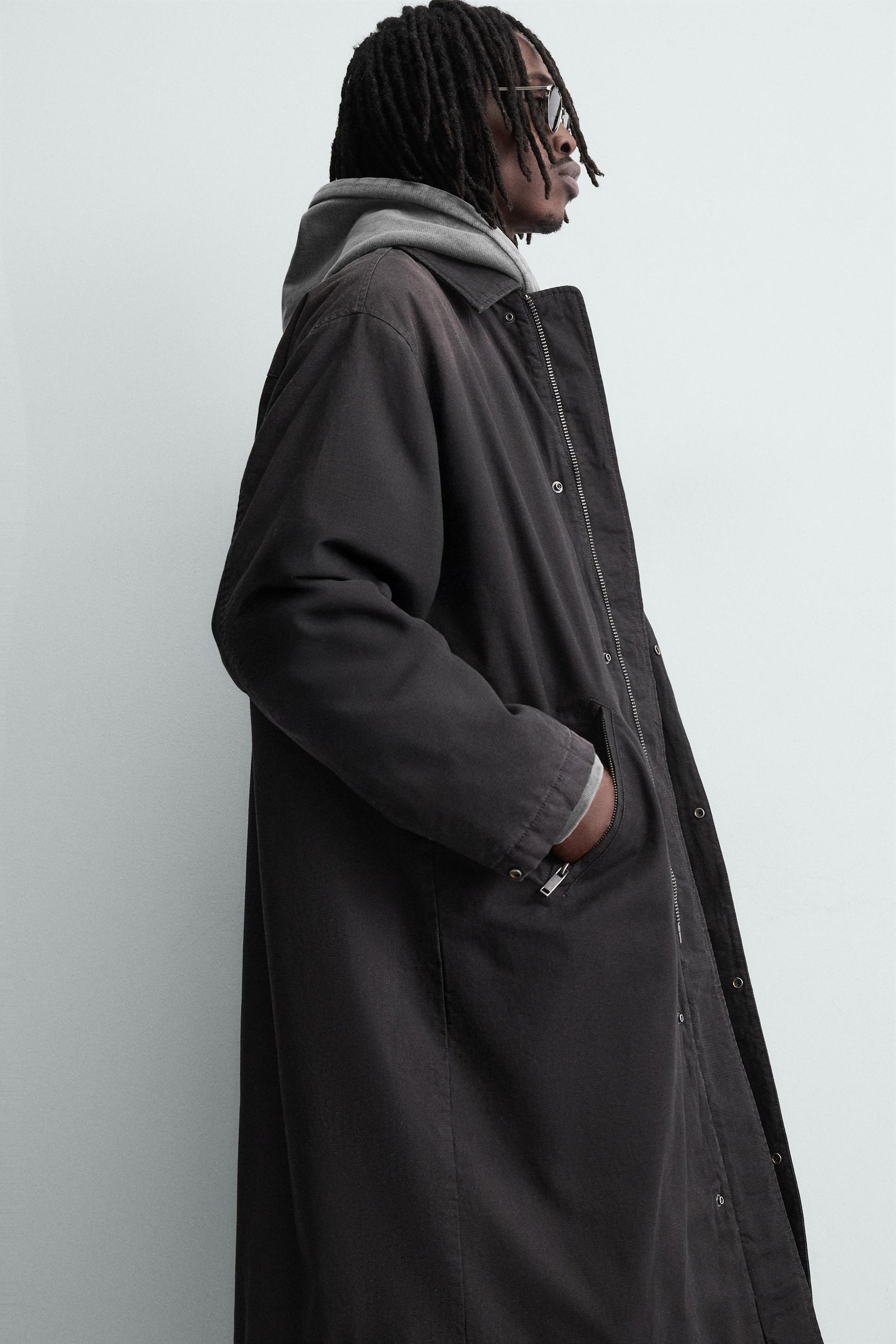 FADED DENIM COAT - Image 6