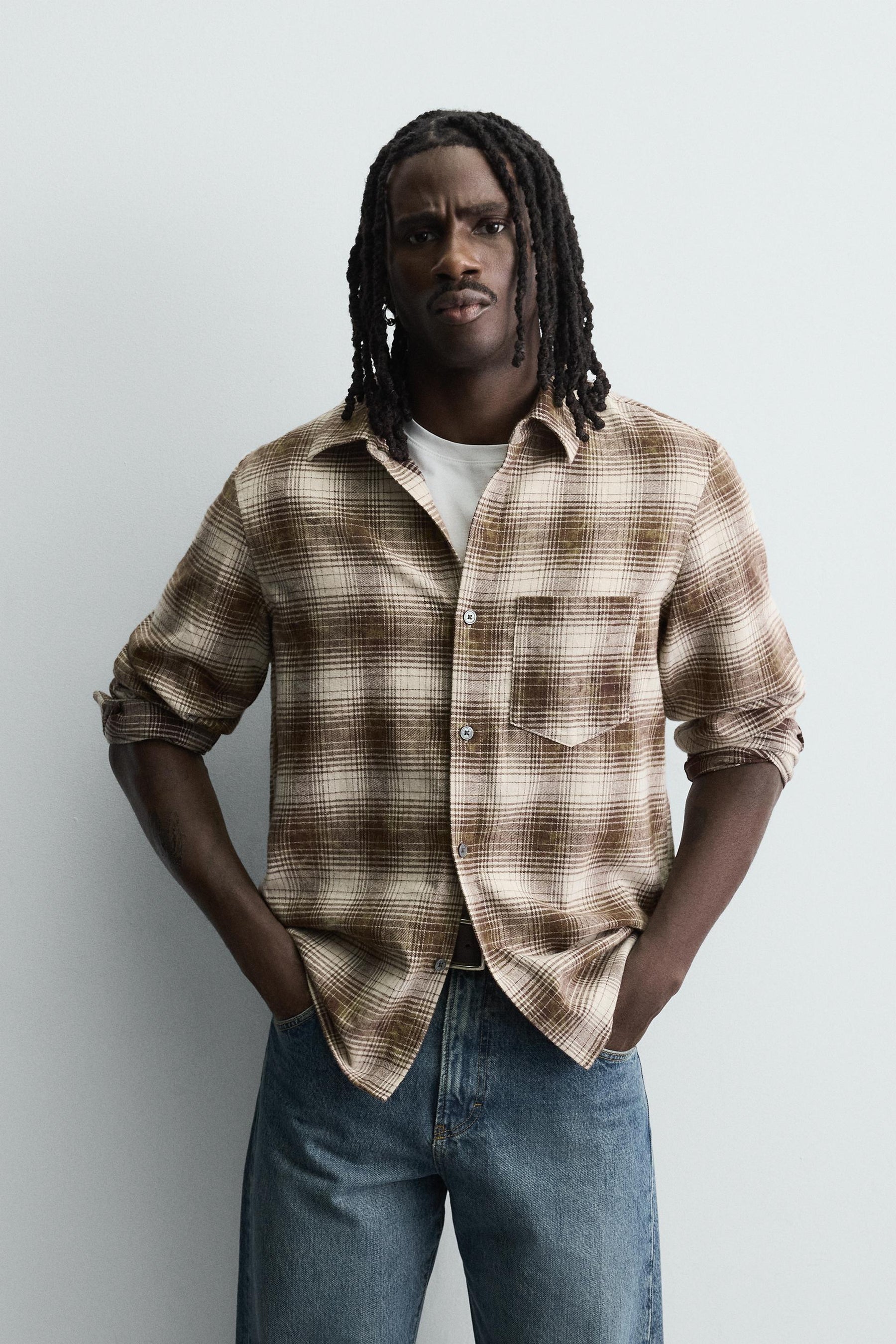 RELAXED FIT CHECK SHIRT - Image 6