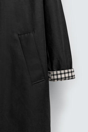 Plaid Mix Trench