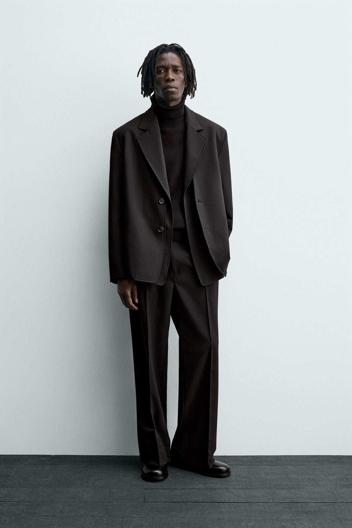 DETACHABLE LAPEL BLAZER SUIT - Image 1