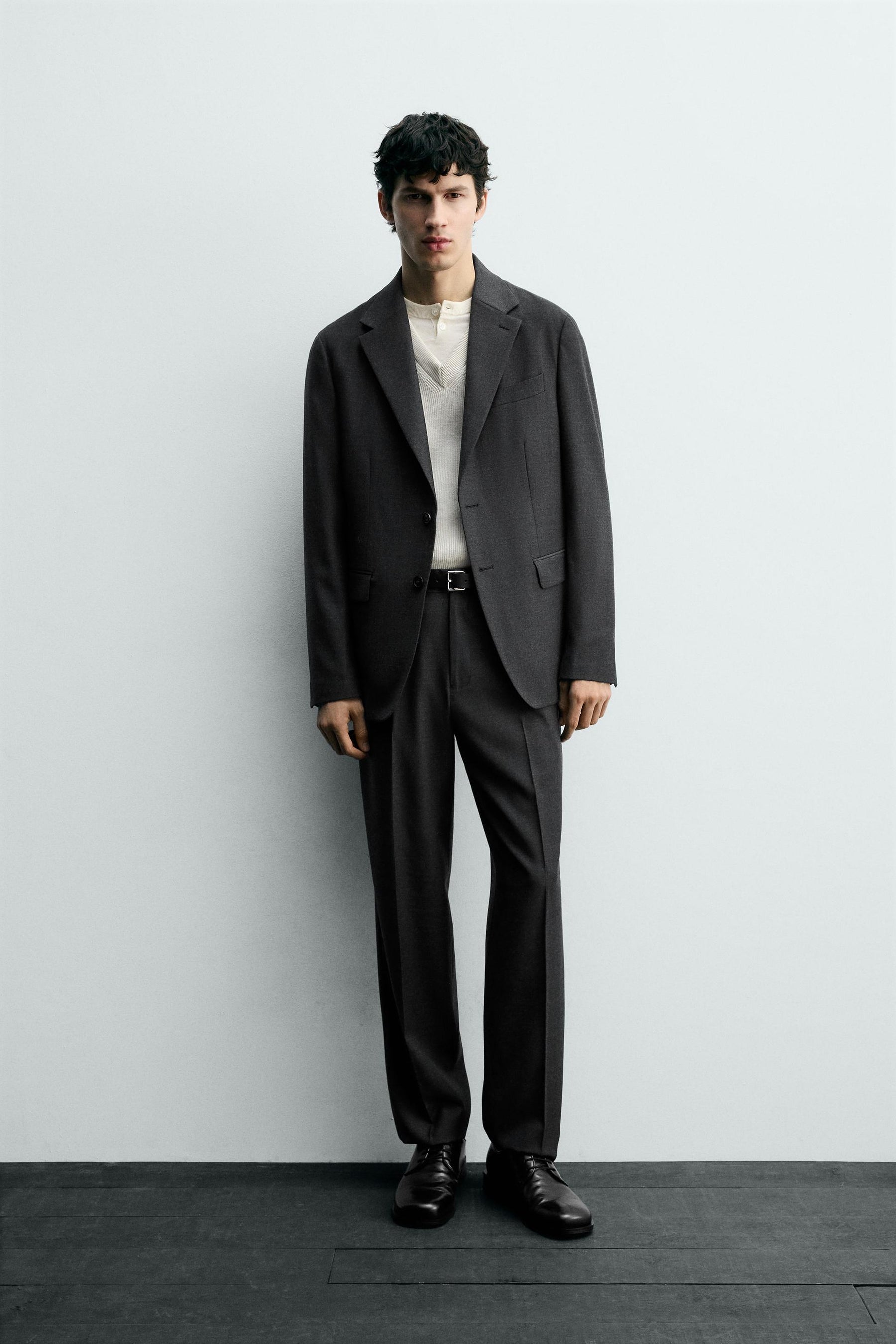 WOOL SUIT TROUSERS - Image 1